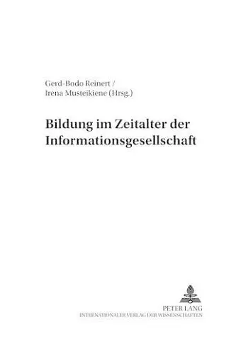 Bildung Im Zeitalter Der Informationsgesellschaft cover