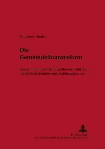 Die Gemeindefinanzreform cover