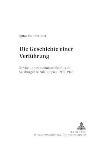 Die Geschichte Einer Verfuehrung cover