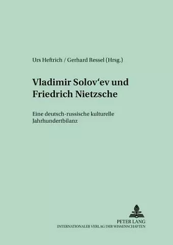 Vladimir Solov'ev Und Friedrich Nietzsche cover