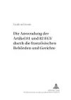 Die Anwendung Der Artikel 81 Und 82 Egv Durch Die Franzoesischen Behoerden Und Gerichte cover