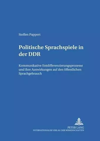 Politische Sprachspiele in Der Ddr cover