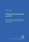 Politische Sprachspiele in Der Ddr cover