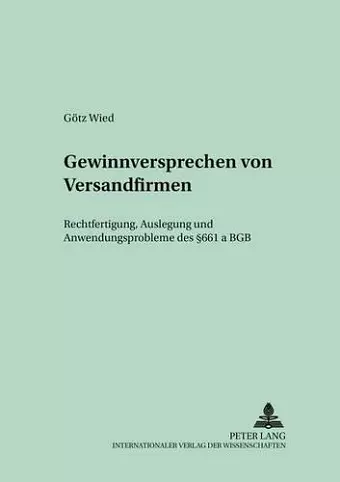 Gewinnversprechen Von Versandfirmen cover