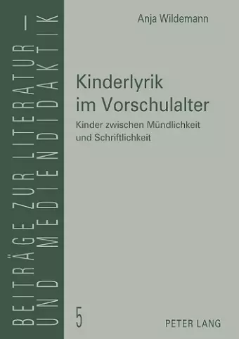 Kinderlyrik im Vorschulalter cover