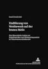 Einfuehrung Von Wettbewerb Auf Der Letzten Meile cover