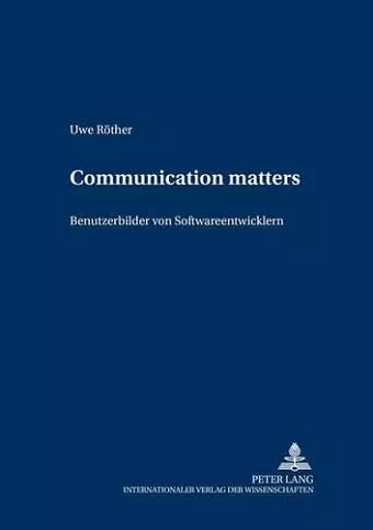 Communication Matters - cover