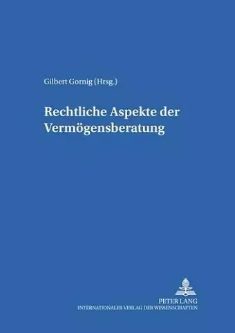 Rechtliche Aspekte Der Vermoegensberatung cover