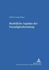 Rechtliche Aspekte Der Vermoegensberatung cover