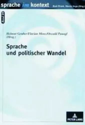 Sprache Und Politischer Wandel cover