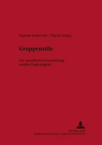 Gruppenstile cover