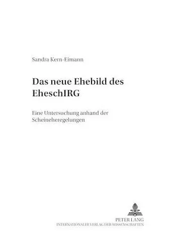 Das Neue Ehebild Des Eheschlrg cover