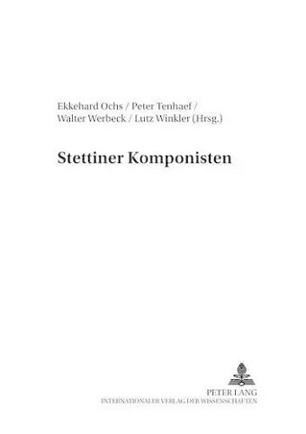 Stettiner Komponisten cover