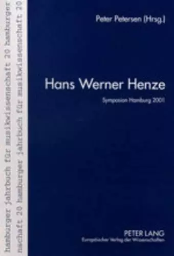 Hans Werner Henze cover