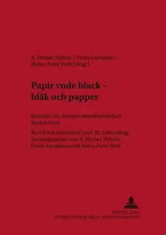 «Papir Vnde Black - Blaek Och Papper» cover