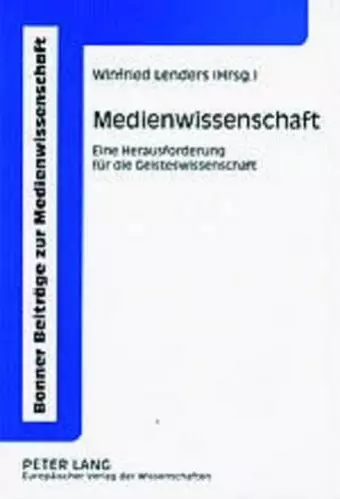 Medienwissenschaft cover