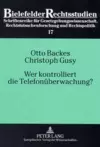 Wer Kontrolliert Die Telefonueberwachung? cover