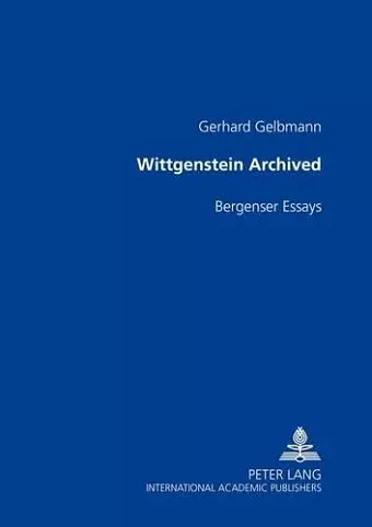 Wittgenstein Archived cover