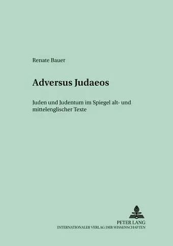 «Adversus Judaeos» cover