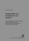 Kinderpolitik Und Partizipation Von Kindern cover