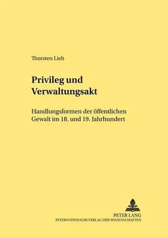 Privileg Und Verwaltungsakt cover