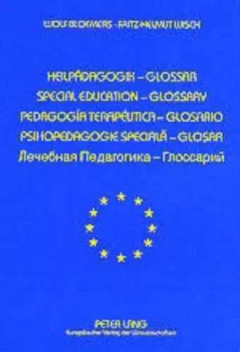 Europaeisches Glossar Zur Heilpaedagogik cover