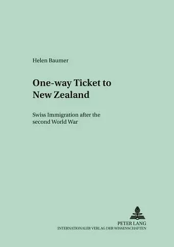 One-Way Ticket to New Zealand cover