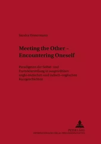 Meeting the Other - Encountering Oneself cover