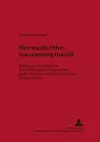 Meeting the Other - Encountering Oneself cover