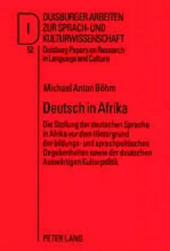 Deutsch in Afrika cover