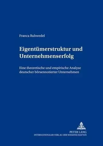 Eigentuemerstruktur Und Unternehmenserfolg cover