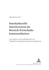 Interkulturelle Interferenzen Im Bereich Wirtschaftskommunikation cover