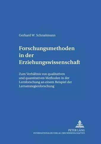 Forschungsmethoden in Der Erziehungswissenschaft cover