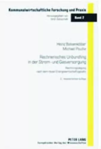 Rechnerisches Unbundling in Der Strom- Und Gasversorgung cover