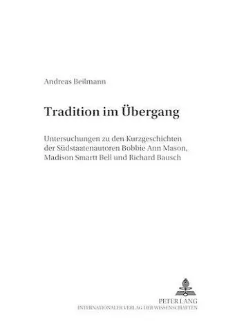 Tradition Im Uebergang cover