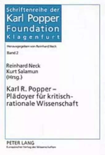 Karl R. Popper - Plaedoyer Fuer Kritisch-Rationale Wissenschaft cover