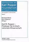 Karl R. Popper - Plaedoyer Fuer Kritisch-Rationale Wissenschaft cover