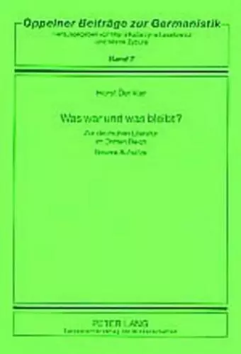 Was War Und Was Bleibt? cover