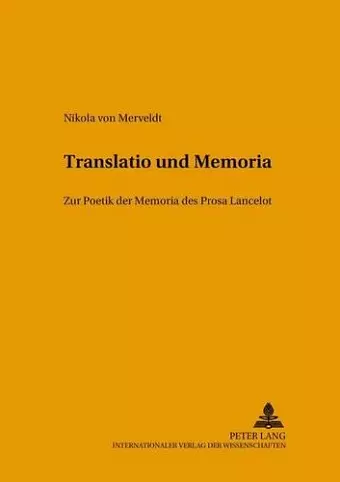 Translatio Und Memoria cover