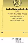 Landrechtsentwurf fuer Oesterreich unter der Enns 1526 cover