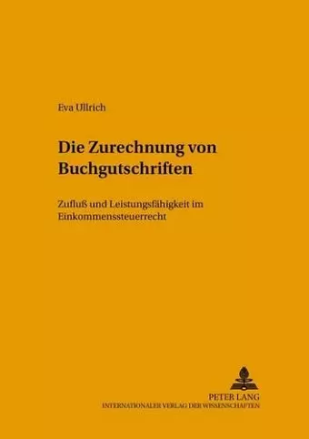 Die Zurechnung Von Buchgutschriften cover