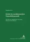 Kritik Der Neoklassischen Umweltoekonomik cover