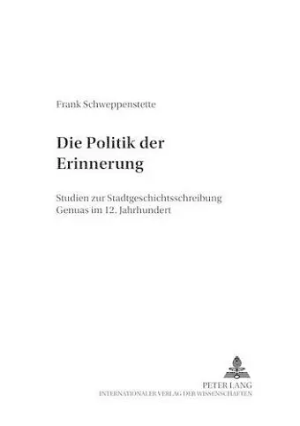 Die Politik Der Erinnerung cover