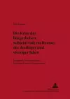 Die Krise Der Buergerlichen Subjektivitaet Im Roman Der Dreißiger Und Vierziger Jahre cover