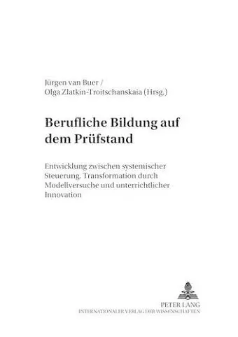 Berufliche Bildung Auf Dem Pruefstand cover