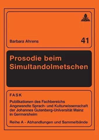 Prosodie beim Simultandolmetschen cover