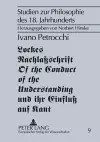 Lockes Nachlaßschrift Of the Conduct of the Understanding und ihr Einfluß auf Kant cover