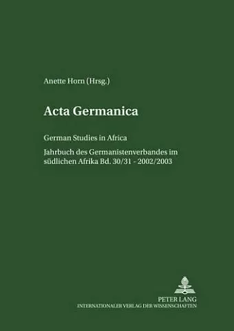 ACTA Germanica cover