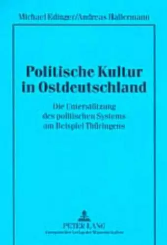 Politische Kultur in Ostdeutschland cover