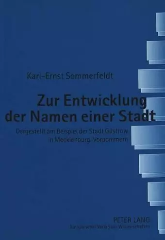 Zur Entwicklung Der Namen Einer Stadt cover